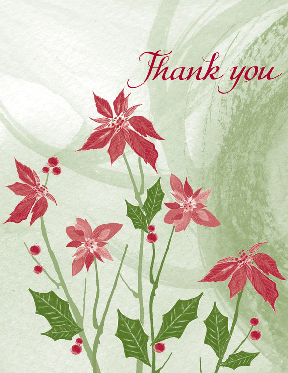 Card ・ Holiday Thank you 5-card Pack (H34T)