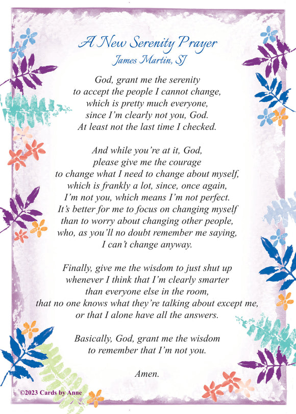 Large Print 3 Pack・ Serenity Prayer - Jim Martin, SJ
